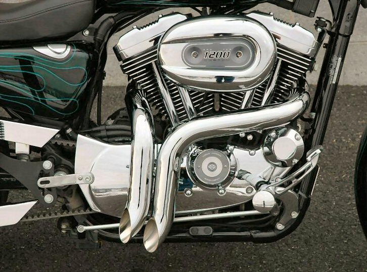 sportster straight pipes